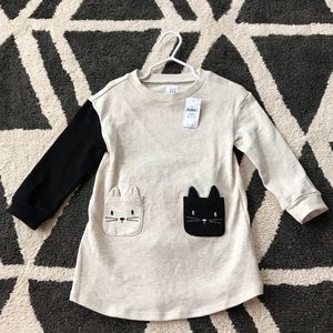 Gap Long Sleeve Cat Dress
